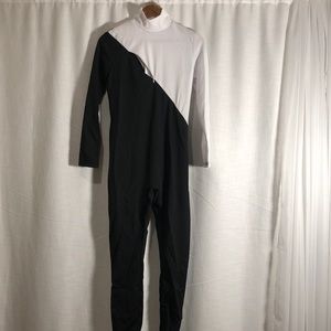 Black and white romper